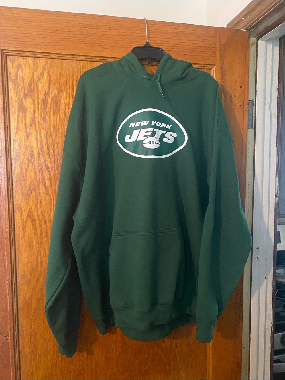 NFL New York Jets Dark Green Pullover Hoodie NWOT